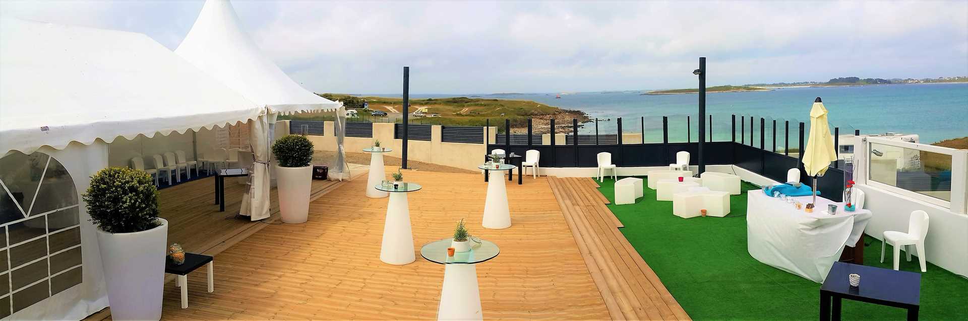 salle de mariage brest terrasse vue mer